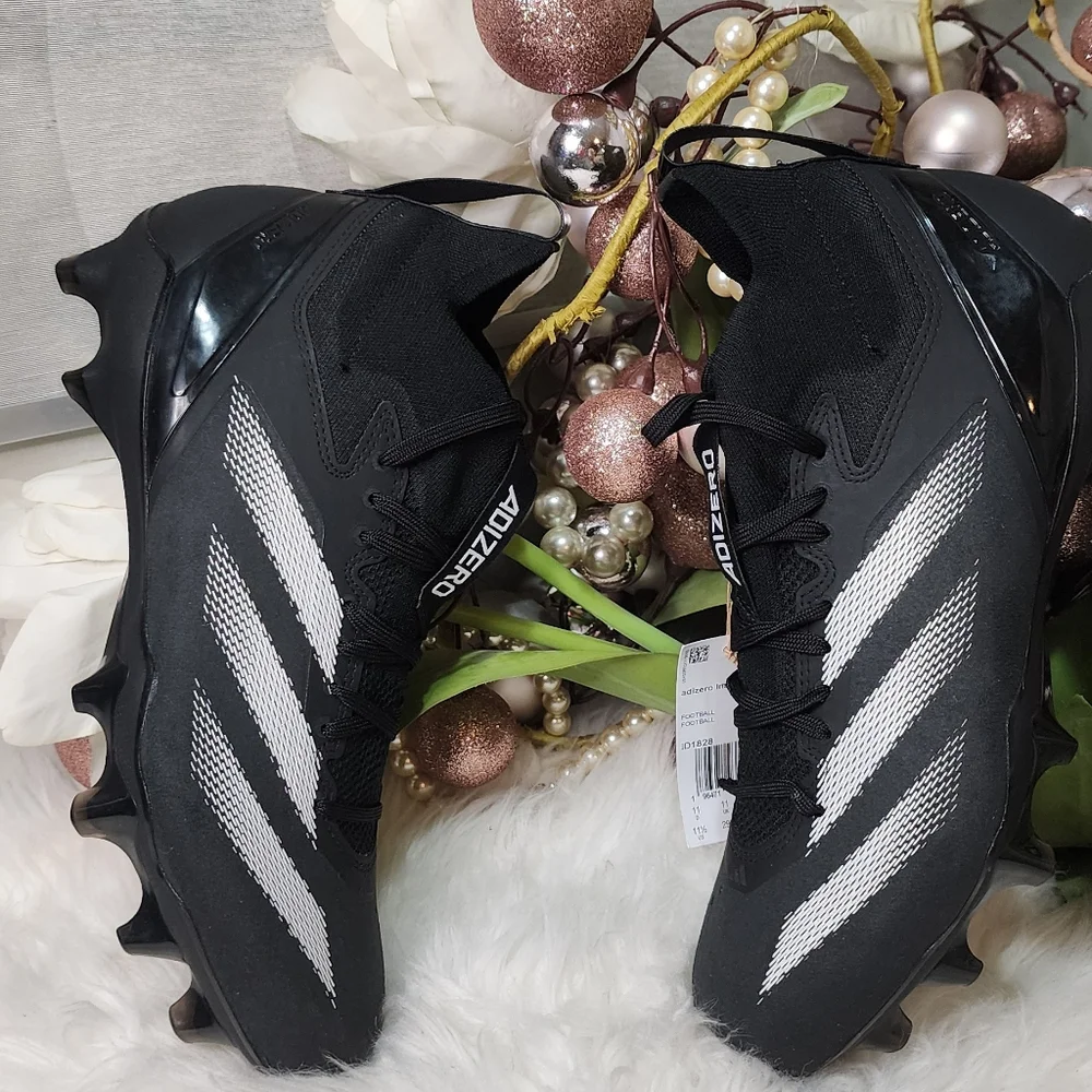 Adidas Adizero Impact -+ Football Cleats ID1828 Core Black Mens shoes Size 11.5